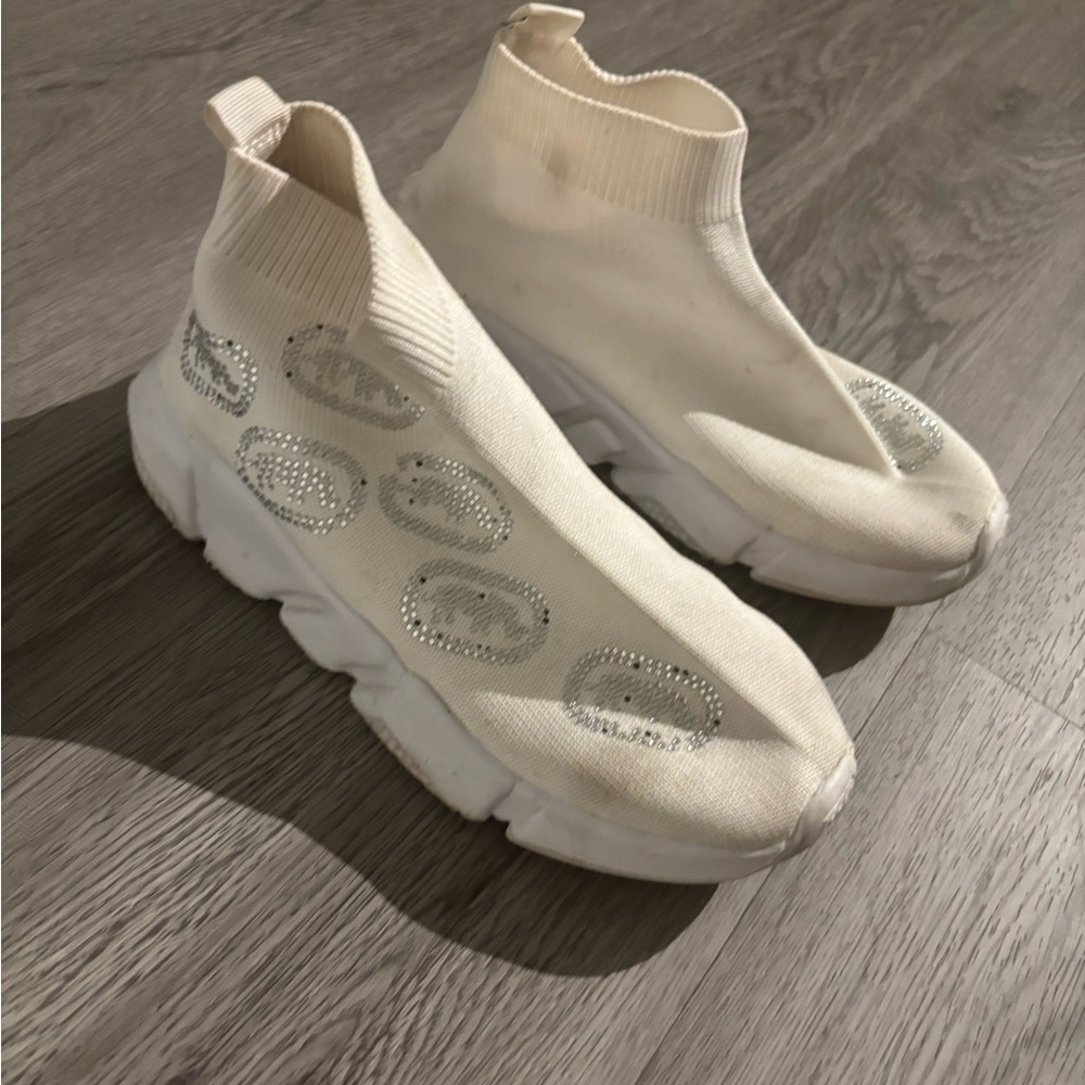 Ecko Unlimited Women's White Sock Sneakers